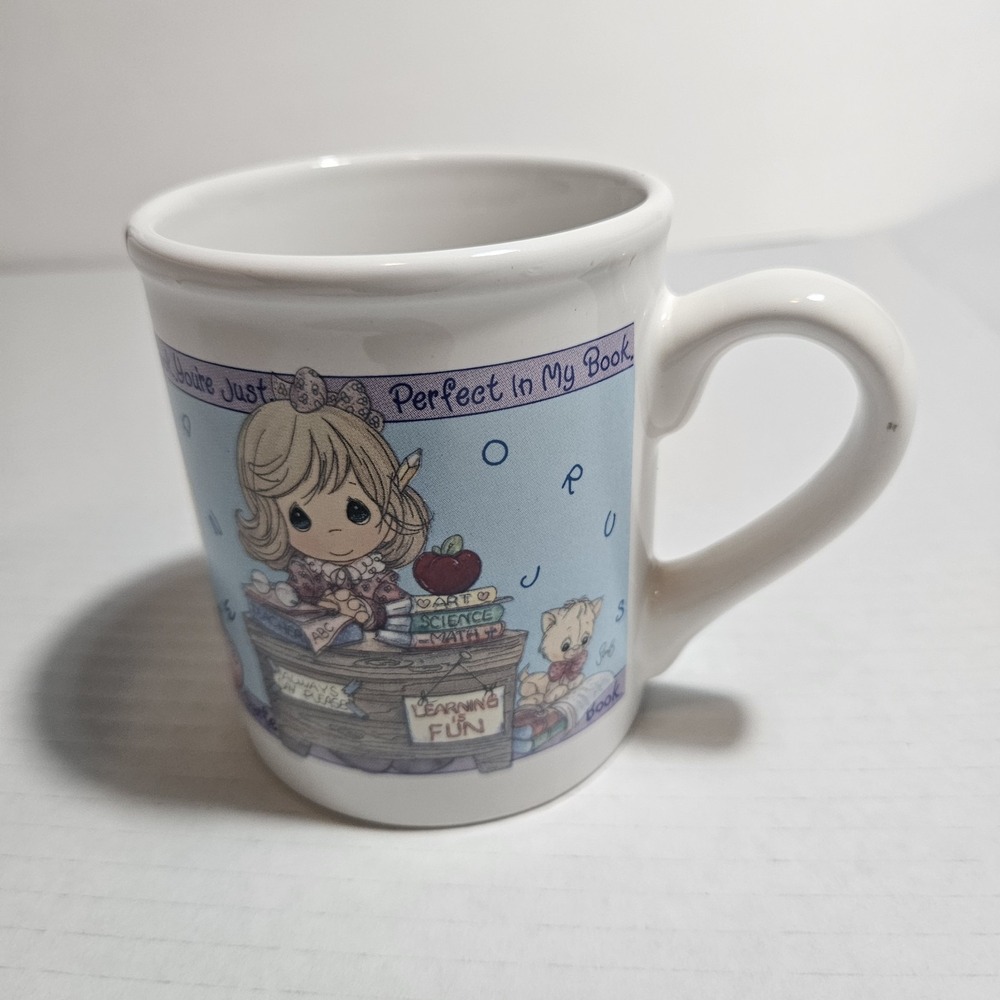 Precious Moments 1997 You're Perfect my Book Teacher Coffee Tea Mug Enesco vtg - Picture 5 of 14